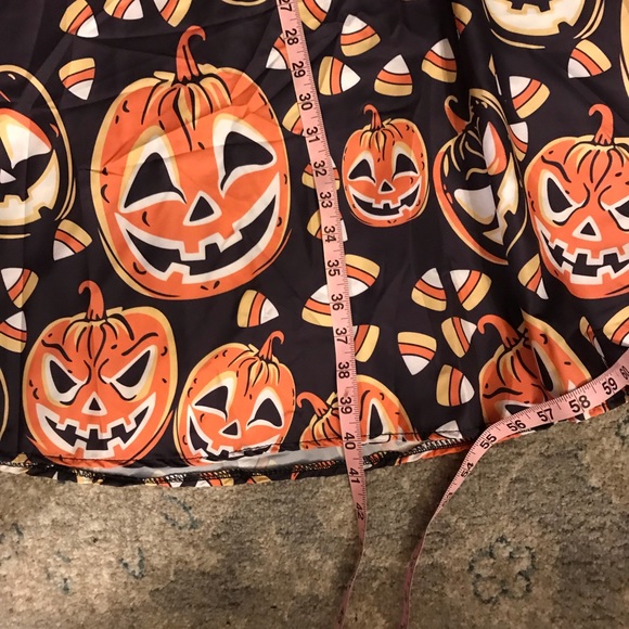 Spooky Halloween Angry Pumpkin Dress Size XL NWOT - Picture 5 of 6